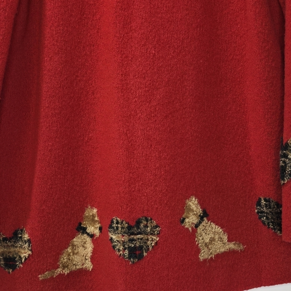 Red Scottish Terrier Jacket Size 10 Unique Vintage As New - Picture 6 of 6
